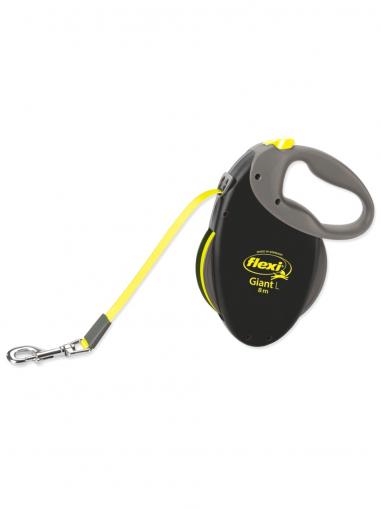 Flexi Giant páska L 8 m černé/neon do 50 kg