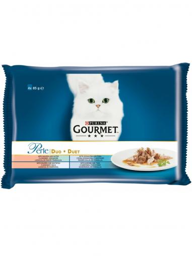 Gourmet Perle Multipack mini filetky DUO ryby ve šťávě 4x85 g