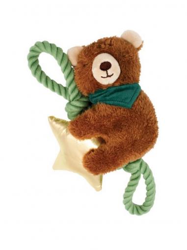 Happy Pet Hračka plyš+provaz Wish Upon a Star medvěd 28 cm