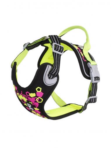 Hurtta Postroj Weekend Warrior neon lékořicový 40-45 cm