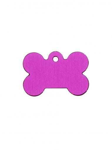 Psí známka Hi-line Kost velká růžová 38x26 mm