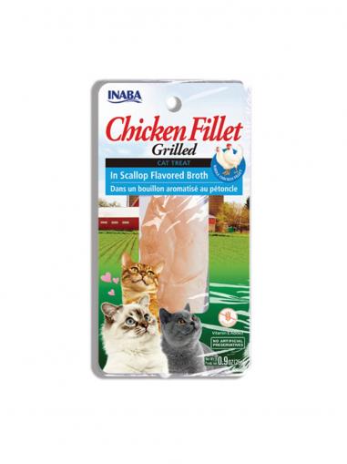 Inaba Churu Cat Grilled Chicken Fillet in Scallop Flavored Broth 25 g