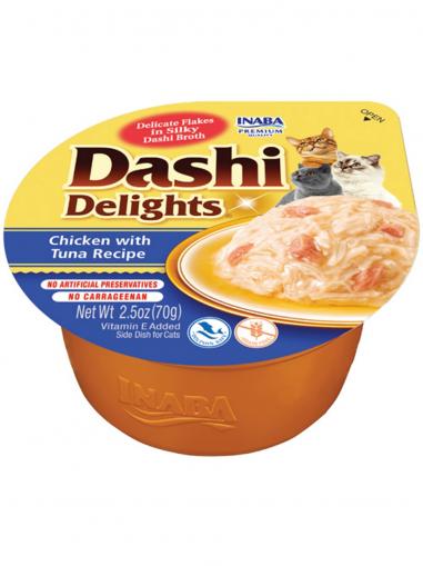 Inaba Churu Cat Dashi Delights kuře s tuňákem 70 g