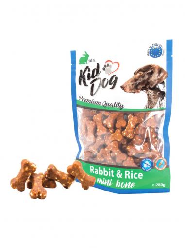 Kiddog Králičí maso s rýží MINI kostičky 250 g