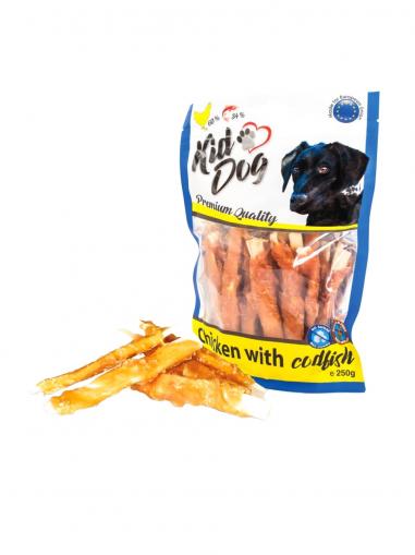 Kiddog Kuřecí masíčko na plátku z tresky 250 g