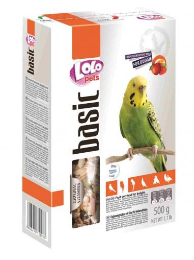 LOLOPets Basic ovocné krmivo pro andulky 500 g