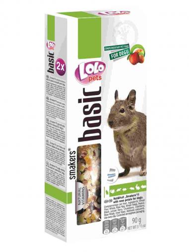 LOLOPets Smakers 2 klasy s ovocem a ořechy pro osmáky degu 90 g