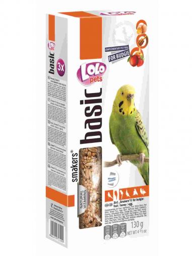 LOLOPets Smakers 3v1 klasy MIX příchutí pro andulky 130 g