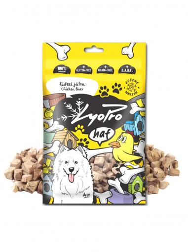 LyoPro Dog Mrazem sušené Kuřecí játra 50 g
