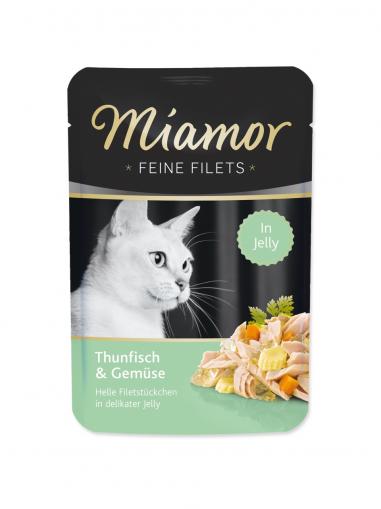 Miamor kapsička Feine Filets tuňák+zelenina v želé 100 g