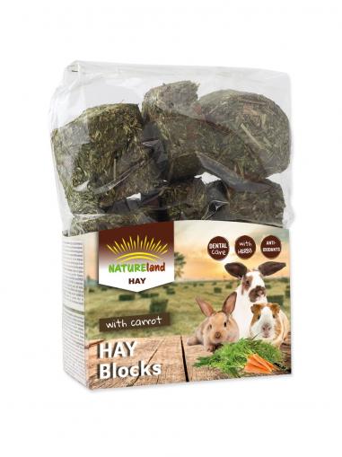 NATURE LAND Hay bloky s mrkví 600 g