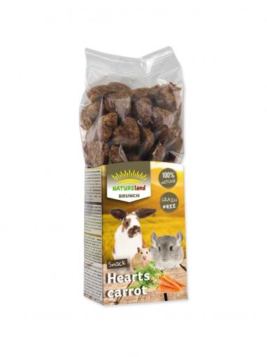 NATURE LAND Pochoutka Brunch srdíčka s mrkví 150 g