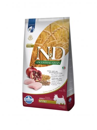 N&D Ancestral Grain Dog Chicken Adult Mini 2,5 kg