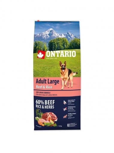 Ontario Adult Large Beef & Rice 12 kg