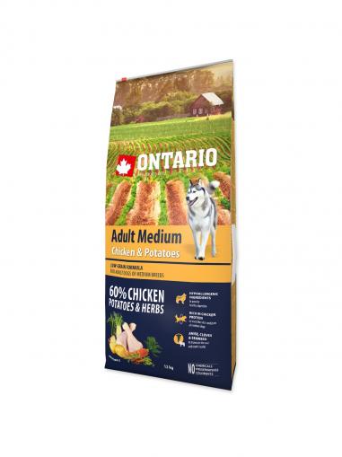 Ontario Adult Medium Chicken & Potatoes & Herbs 12 kg