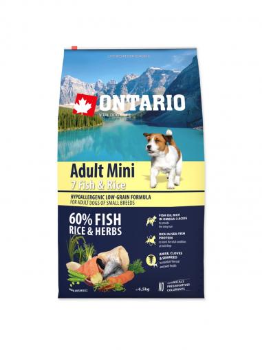 Ontario Adult Mini Fish & Rice 6,5 kg