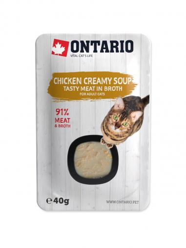 Ontario Cat Soup Chicken & Cheese with rice 40 g