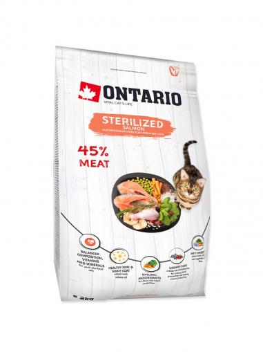 Ontario Cat Sterilised Salmon 2 kg