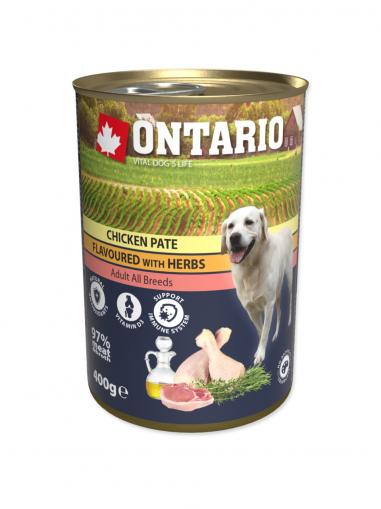 Ontario konzerva Chicken Paté Flavoured with herbs 400 g