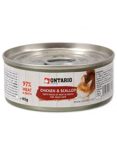 Ontario konzerva Chicken Pieces+Scallop 95 g