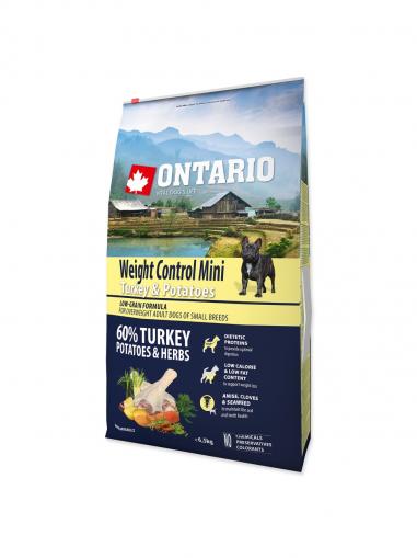 Ontario Mini Weight Control Turkey & Potatoes 6,5 kg