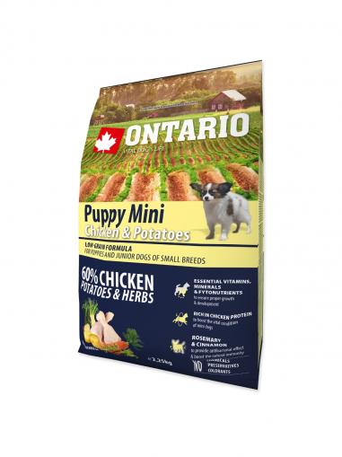 Ontario Puppy Mini Chicken & Potatoes & Herbs 2,25 kg