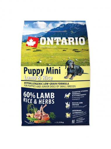 Ontario Puppy Mini Lamb & Rice 2,25 kg