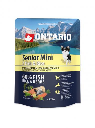 Ontario Senior Mini Fish & Rice 750 g