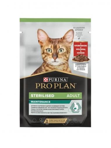 26 x Pro Plan Cat kapsička Sterilised hovězí 85 g