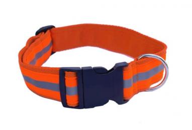 Dogstore Reflexní obojek oranžový 34-60 cm/40 mm