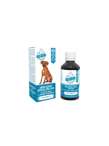 Topvet Ušní lihové kapky očista pro psy 50 ml