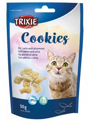 Trixie Cookies s lososem a catnipem 50 g