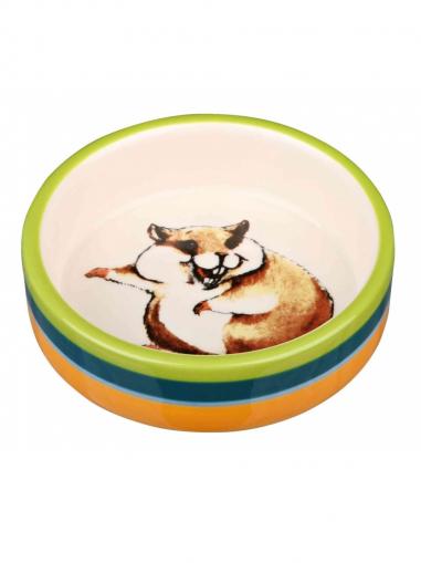 Trixie Keramická miska s motivem křečka 80 ml/8 cm