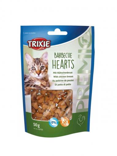 Trixie Premio Barbecue Hearts s kuřecím, grilovaná srdíčka 50 g