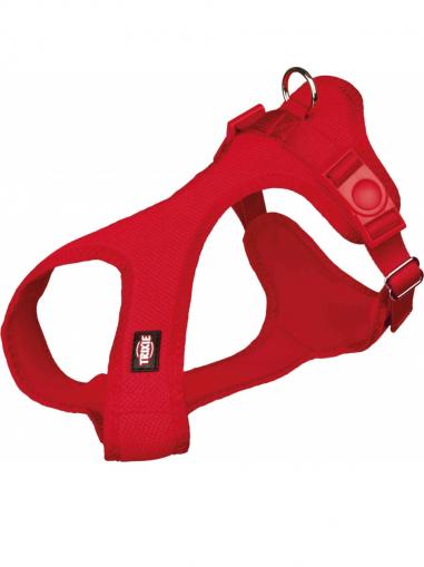 Trixie soft postroj jemný vypolstrovaný červený XXS-XS 25-35 cm/15 mm