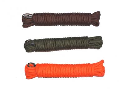 Dogstore Vodítko stopovací lano černé 6 m/8 mm