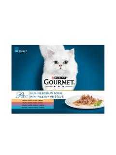 Gourmet Perle Multipack mini filetky ve šťávě 12x85 g (krůta, tuňák, kachna, jehně)