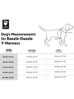 Hurtta Postroj Razzle Dazzle černý 80-100 cm