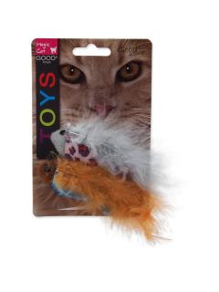 Magic Cat Hračka rybka se vzorem chrastící a catnip mix 2 ks 11 cm