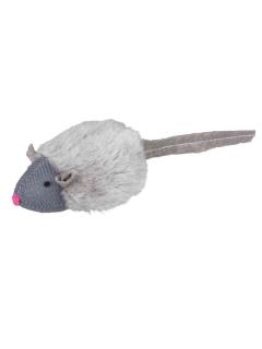 Trixie Hračka mikročipová myš se zvukem, catnip 6 cm