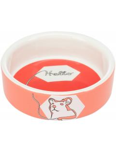 Trixie Keramická miska HELLO COMIC pro křečky 90 ml/8 cm