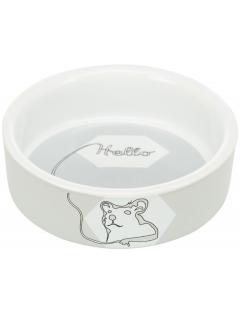 Trixie Keramická miska HELLO COMIC pro křečky 90 ml/8 cm