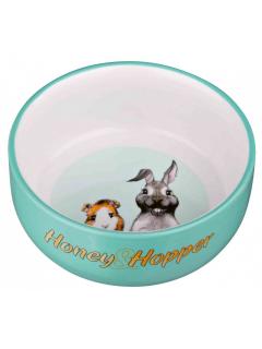 Trixie Keramická miska Honey & Hopper pro morče, králíka 250 ml/11 cm