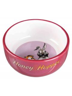 Trixie Keramická miska Honey & Hopper pro morče, králíka 250 ml/11 cm