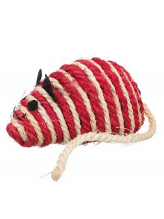 Trixie Myš s rolničkou sisal 10 cm