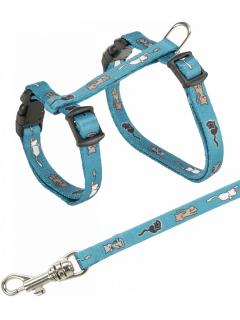 Trixie Nylonový postroj pro koťata s motivem 21-34 cm/8 mm