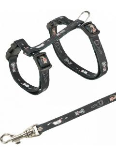 Trixie Nylonový postroj pro koťata s motivem 21-34 cm/8 mm