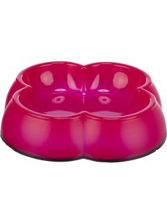 Trixie Plastová miska čtyřlístek s gumou 0,25 l/14 cm