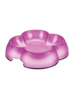 Trixie Plastová miska čtyřlístek s gumou 0,25 l/14 cm
